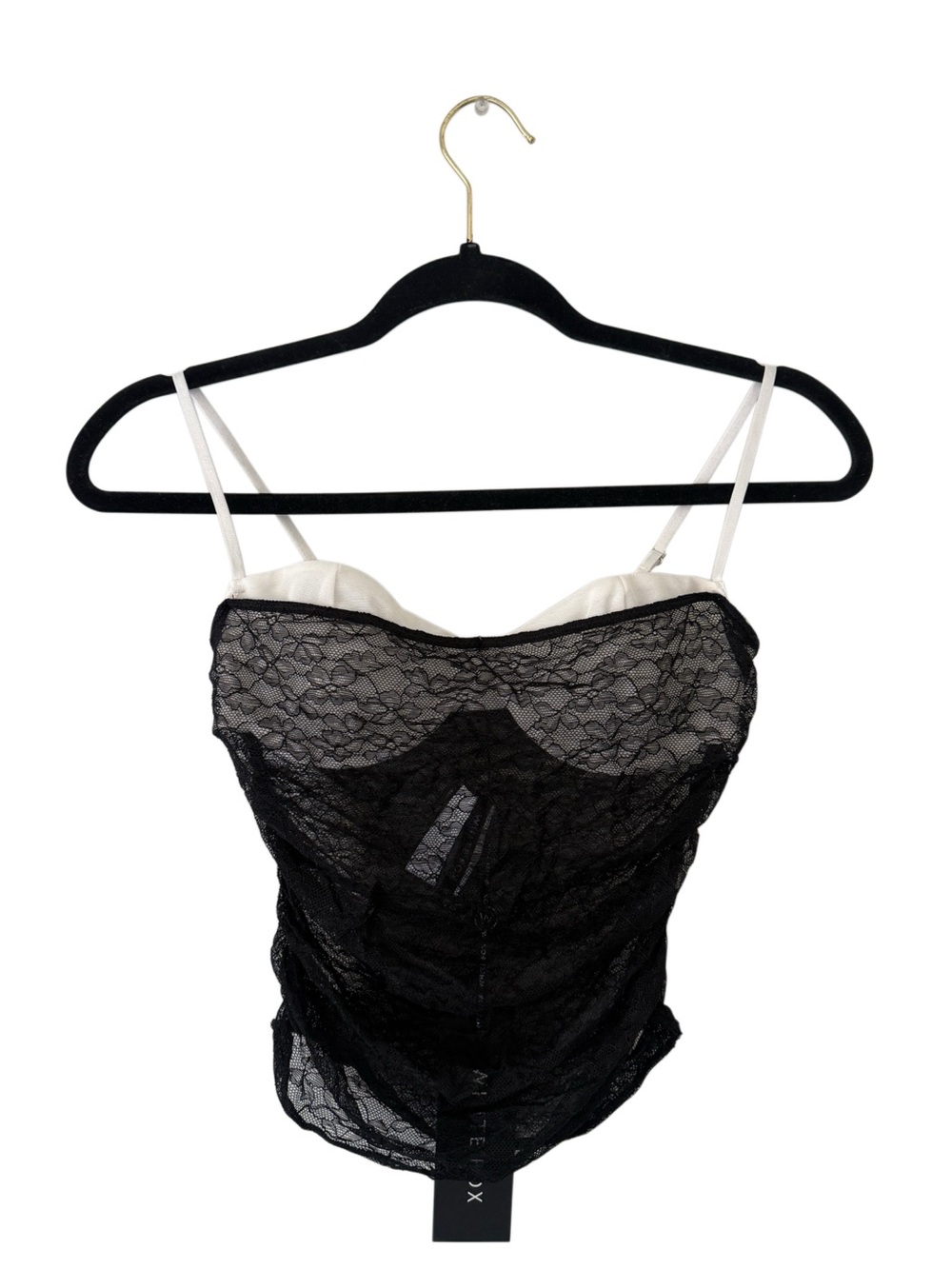 NWT | White Fox Boutique ‘To My Heart’ Black Lace Bustier Size XS